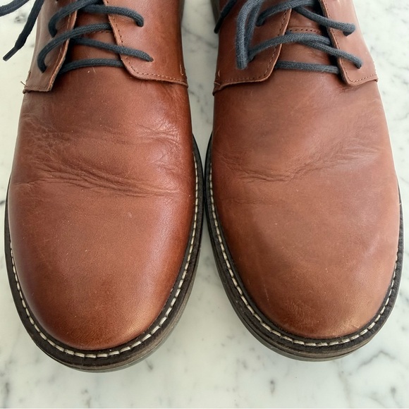 Naot Chief Oxford Soft Chestnut Leather Soft Ink Leather Mens Size 10 - Picture 4 of 15